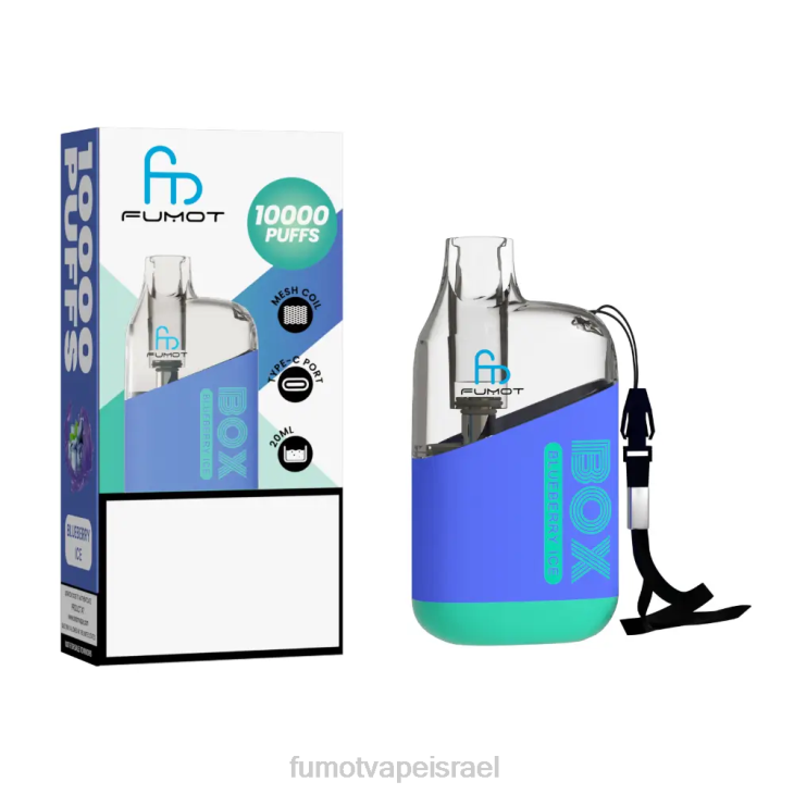 Fumot Disposable Vape | קרח בננה 06D6358 10,000 קופסת vape פוד חד פעמית - 20 מ\"ל (1 חתיכה) Fumot Tornado