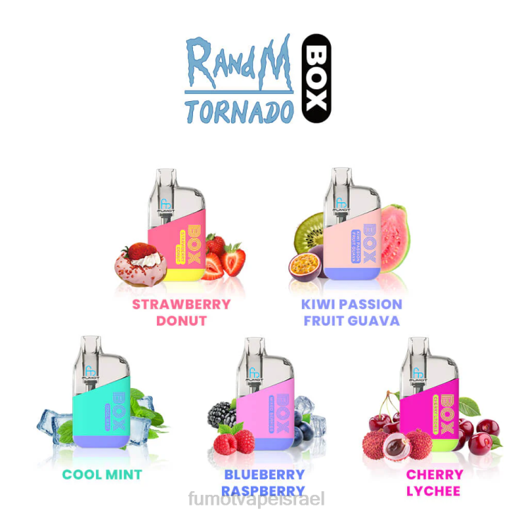 Fumot Disposable Vape | קרח בננה 06D6358 10,000 קופסת vape פוד חד פעמית - 20 מ\"ל (1 חתיכה) Fumot Tornado