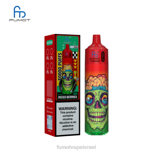 Fumot Disposable Vape - Fumot Tornado מוזיקה של 30K פירות יער מעורבים TNB418