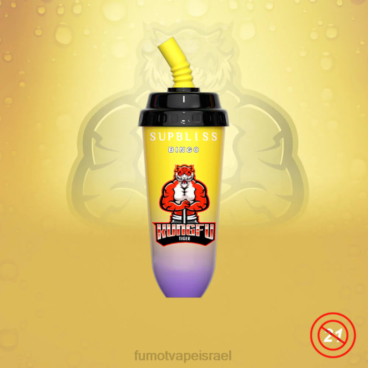 Fumot Shop | מנגו אפרסק 06D6404 מכשיר vape pod חד פעמי 16 מ\"ל 8000 (חתיכה אחת) Fumot Supbliss Bingo