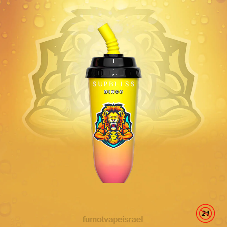 Fumot Shop | מנגו אפרסק 06D6404 מכשיר vape pod חד פעמי 16 מ\"ל 8000 (חתיכה אחת) Fumot Supbliss Bingo
