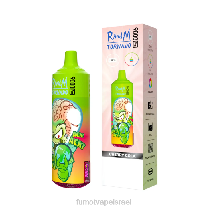 Fumot Shop | blue razz kush 06D6204 Vape חד פעמי 9000 pro - 18 מ\"ל (חתיכה אחת) Fumot Tornado