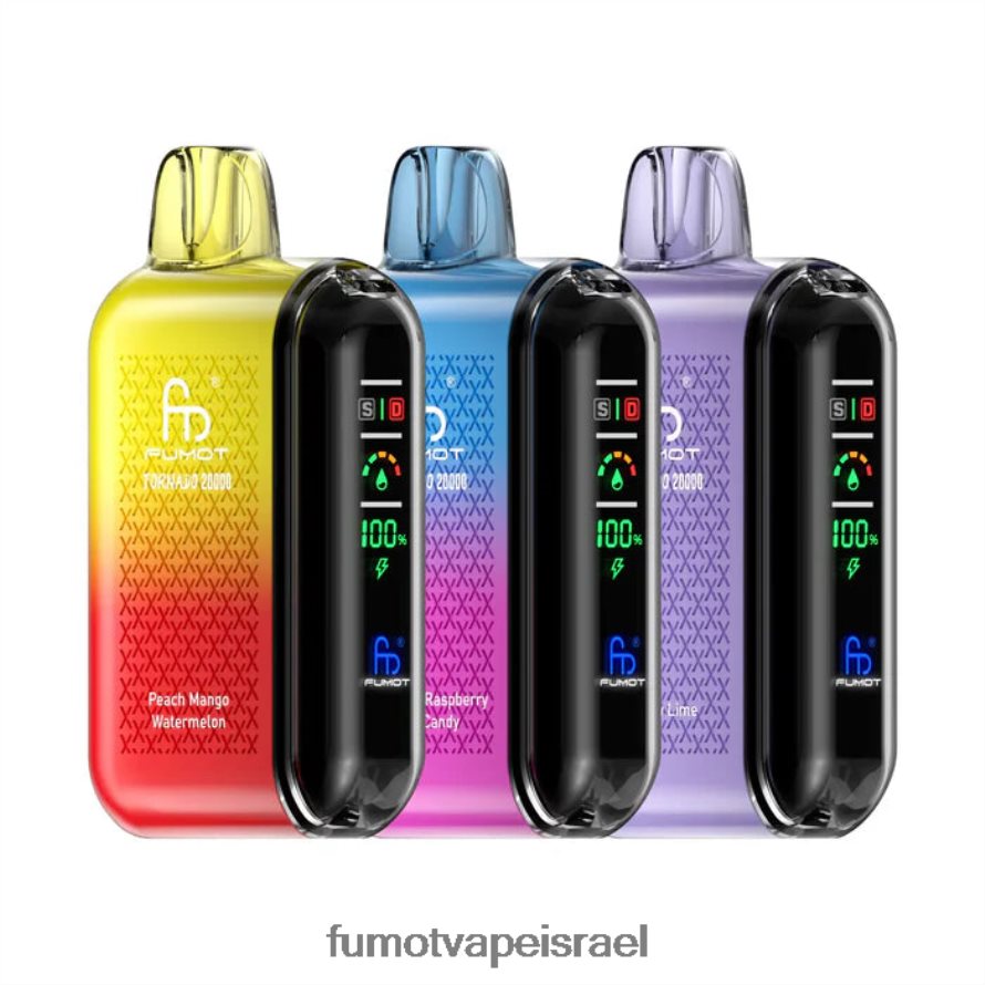 Fumot Vape Flavours | Fumot Tornado 20,000 אדים חד פעמיים בִּלעָדִי 4JDL6H17