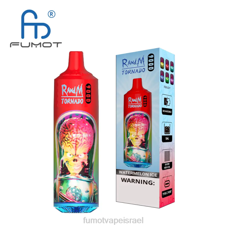 Fumot Vape Online Shop | תערובת פירות יער 06D616 עט 18 מ\"ל 9000 חד פעמי (חתיכה אחת) Fumot Tornado