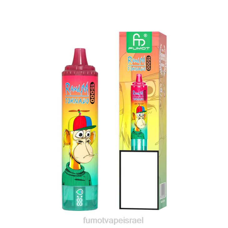 Fumot Vape Online Shop | לימונדה כחולה ראז 06D6196 25 מ\"ל 15000 ואדי חד פעמי (חתיכה אחת) Fumot Tornado