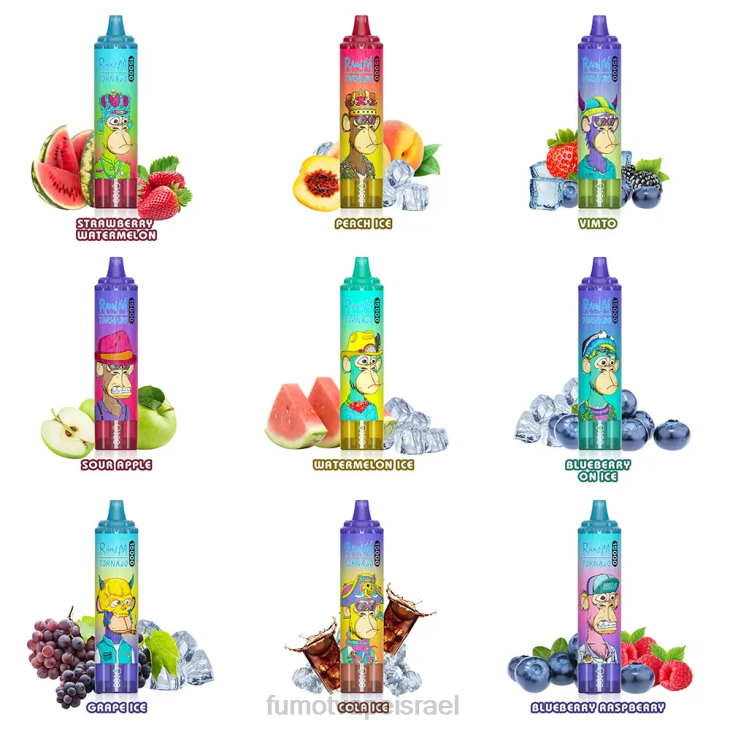 Fumot Vape Online Shop | לימונדה כחולה ראז 06D6196 25 מ\"ל 15000 ואדי חד פעמי (חתיכה אחת) Fumot Tornado