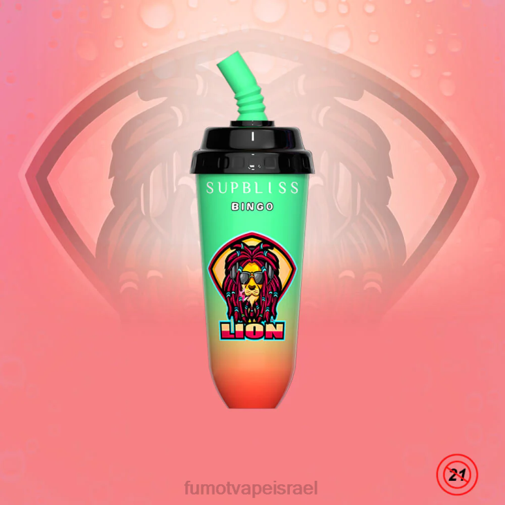 Fumot Vape Online Shop | ענבי סאקורה 06D6406 מכשיר vape pod חד פעמי 16 מ\"ל 8000 (חתיכה אחת) Fumot Supbliss Bingo