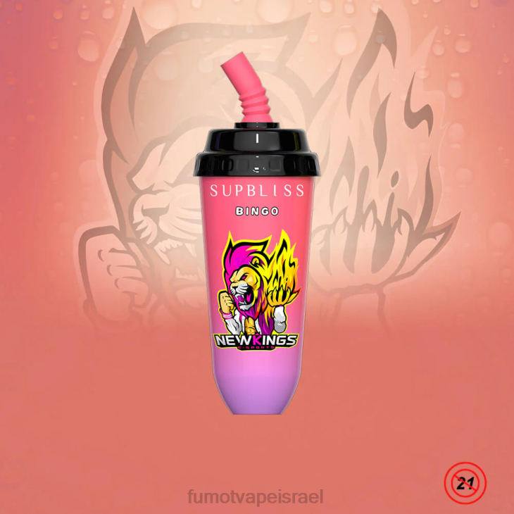 Fumot Vape Online Shop | ענבי סאקורה 06D6406 מכשיר vape pod חד פעמי 16 מ\"ל 8000 (חתיכה אחת) Fumot Supbliss Bingo