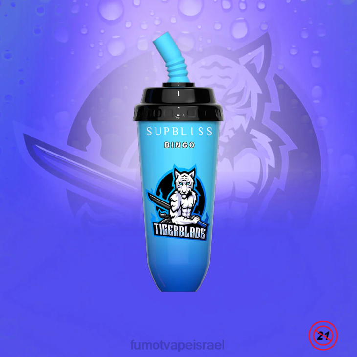 Fumot Vape Online Shop | ענבי סאקורה 06D6406 מכשיר vape pod חד פעמי 16 מ\"ל 8000 (חתיכה אחת) Fumot Supbliss Bingo