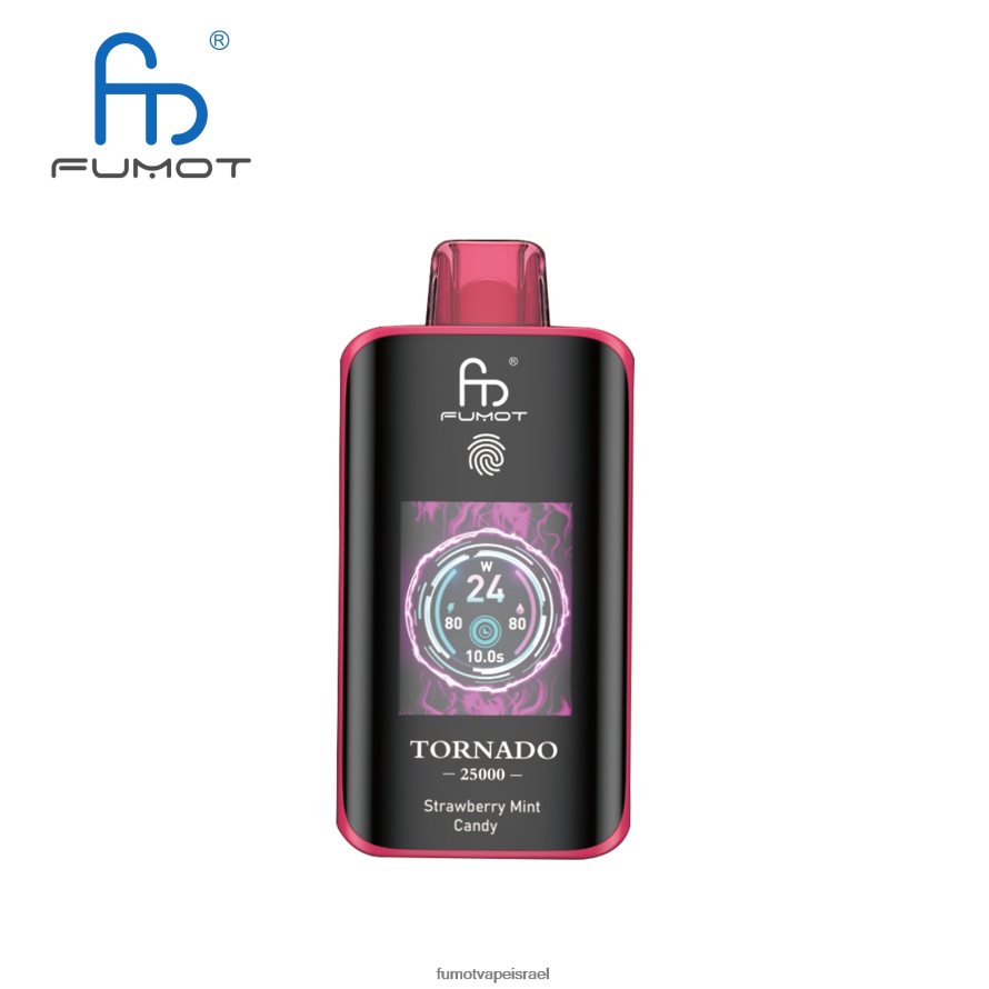 Fumot Vape Shop | Fumot Tornado 25000 וואפ חד פעמי ממתק מנטה תותים 4JDL6H15