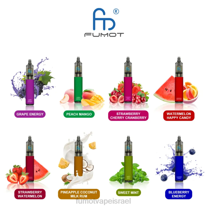 Fumot Vape Online Shop | אנרגיית ענבים 06D6376 עט חד פעמי 9000- 18 מ\"ל (חתיכה אחת) Fumot DTL
