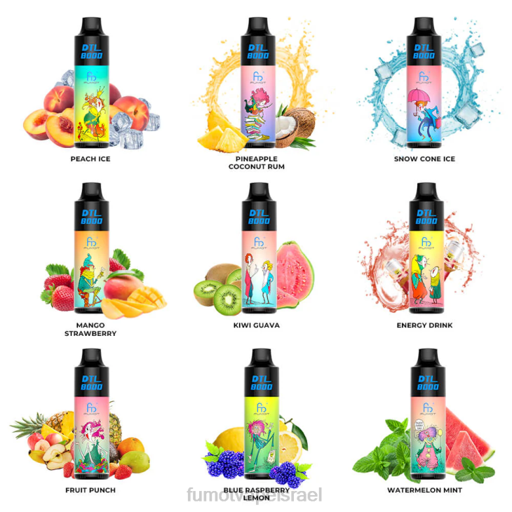 Fumot Vape Online Shop | אוכמניות מנטה 06D6416 עט 8000 חד פעמי - 16 מ\"ל (חתיכה אחת) Fumot DTL
