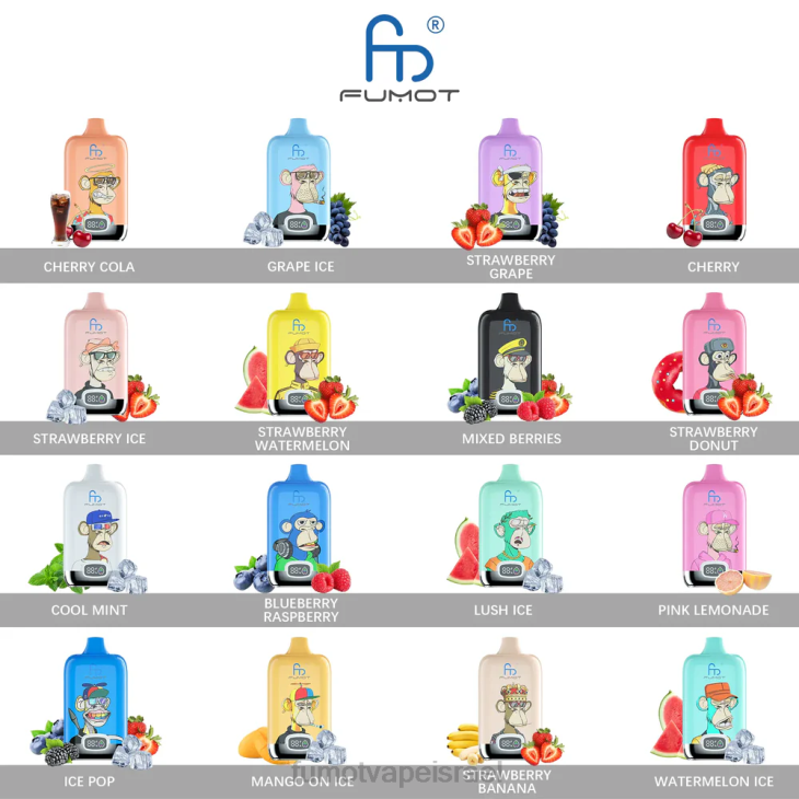 Fumot Vape Online Shop | קרח שופע 06D6136 12000 פוד חד פעמי 20 מ\"ל - (חתיכה אחת) Fumot Digital Box