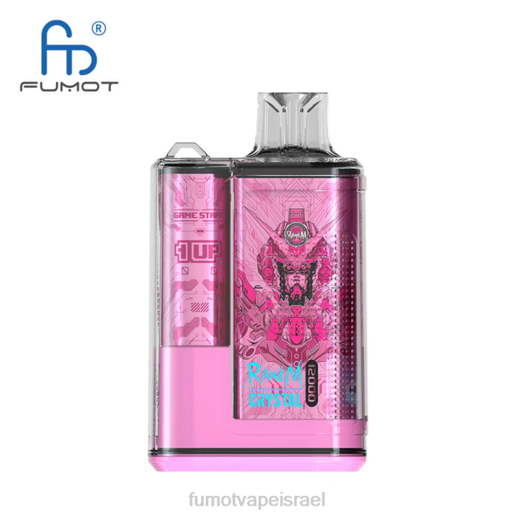 Fumot Vape Shop | לימונדה ורודה 06D6275 1 חתיכה - 12000 קופסת וואפ חד פעמית 20 מ\"ל Fumot Crystal