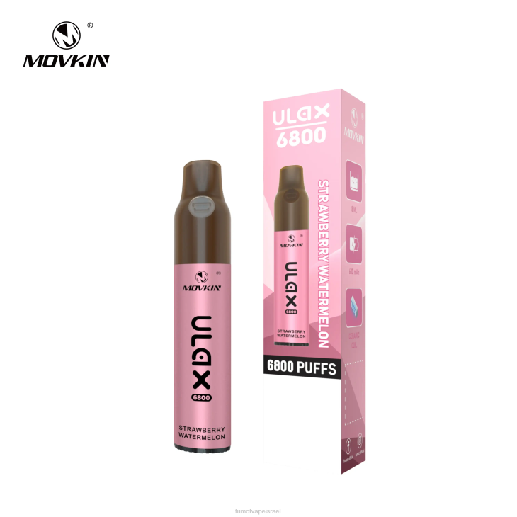 Fumot Vape Online Shop | מנגו אפרסק 06D6326 6800 אדי חד פעמי, סליל קרמי - 8 מ\"ל (1 חתיכה) Fumot Movkin Ulax