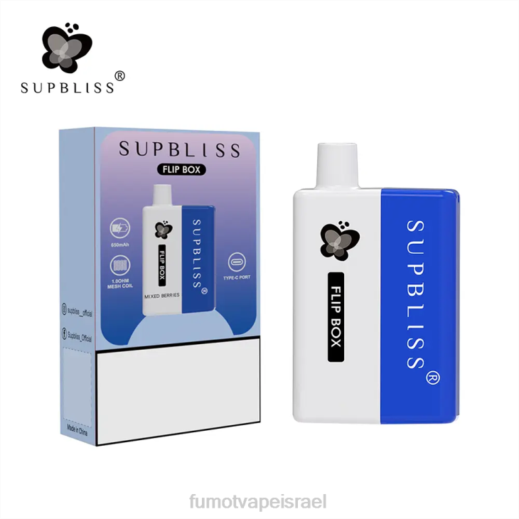 Fumot Disposable Vape | קרח מנגו 06D6338 ערכת vape להחלפה קופסה 6000 - 10 מ\"ל (1 חתיכה) Fumot Supbliss Flip