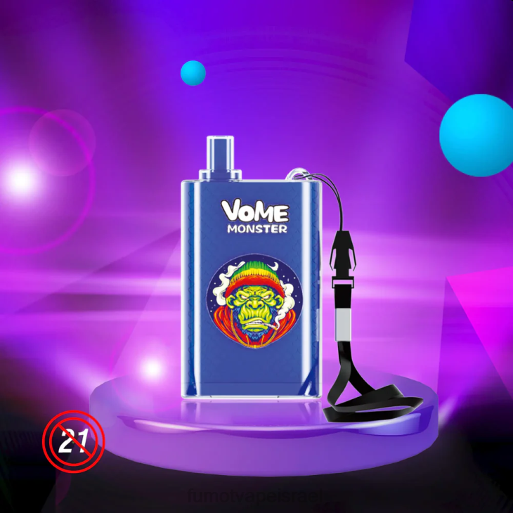 Fumot Disposable Vape | מנטה קרירה 06D6428 10000 מכשיר vape pod חד פעמי - 20 מ\"ל (1 חתיכה) Fumot Vome Monster
